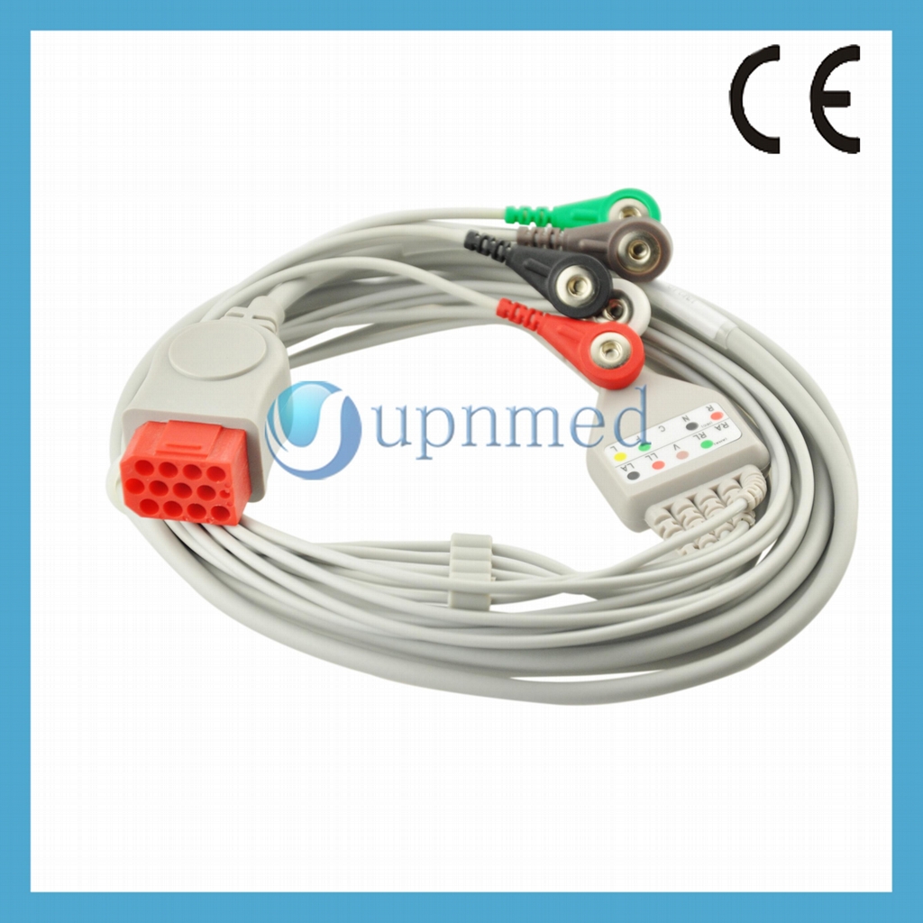 Bionet BM5 5 lead ECG Cable,12pin
