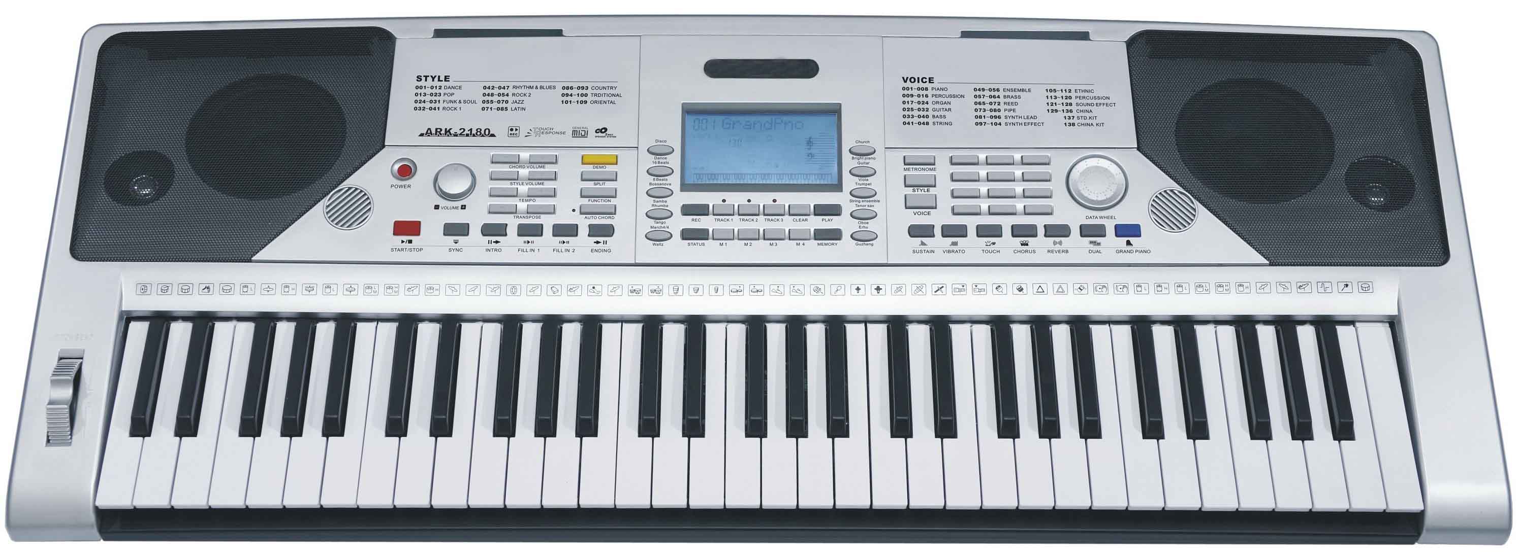61 KEYS Professional Electronic keyboard Piano touch response ARK-2180