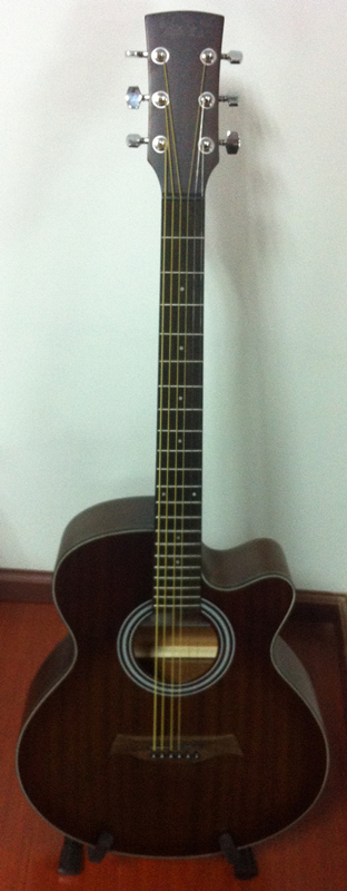 40inch standard size High quality OEM Cutaway guitar whole Sapele guitar Matt color- TP-AG23