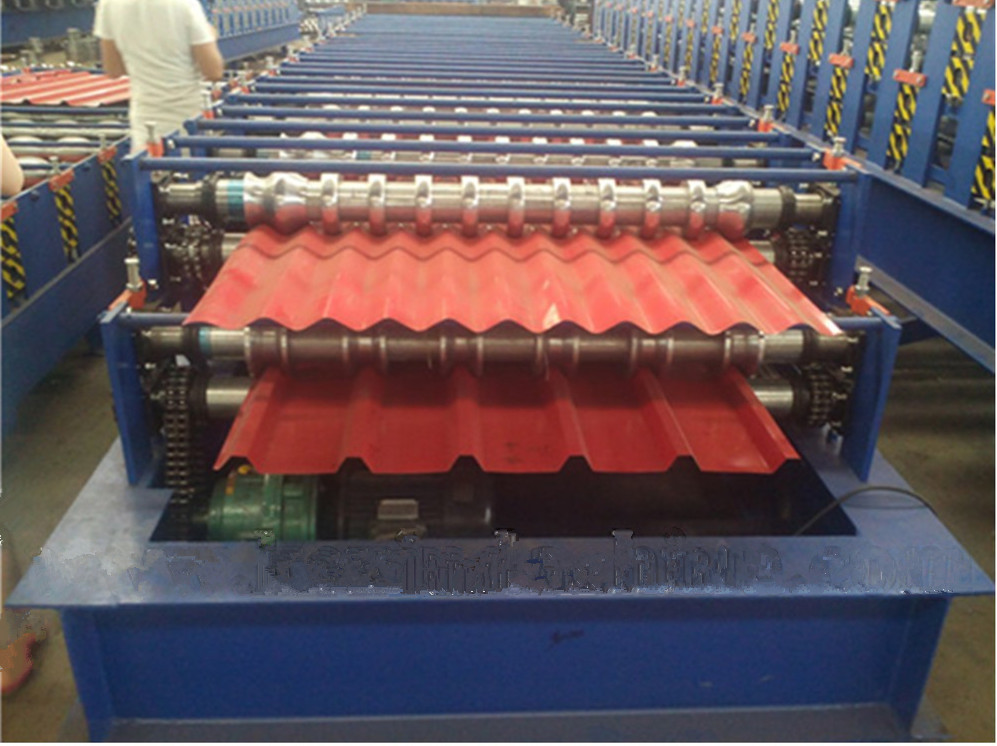 Automatic Galvanized Steel Double Layer Roll Forming Machine with 380V 50Hz