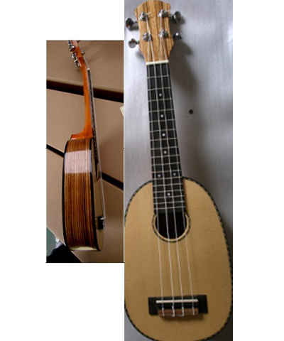 21" concert Ukulele spruce top solidwood hawaii guitar high quality AGUL26