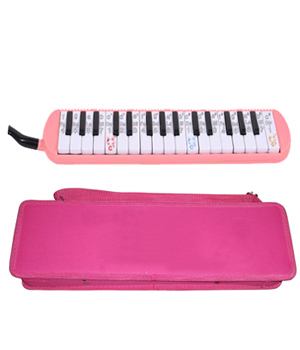 Children/Kids toy OEM Colorful 32 key Melodica with Cartoon quality Canvas box-AGME32A-6