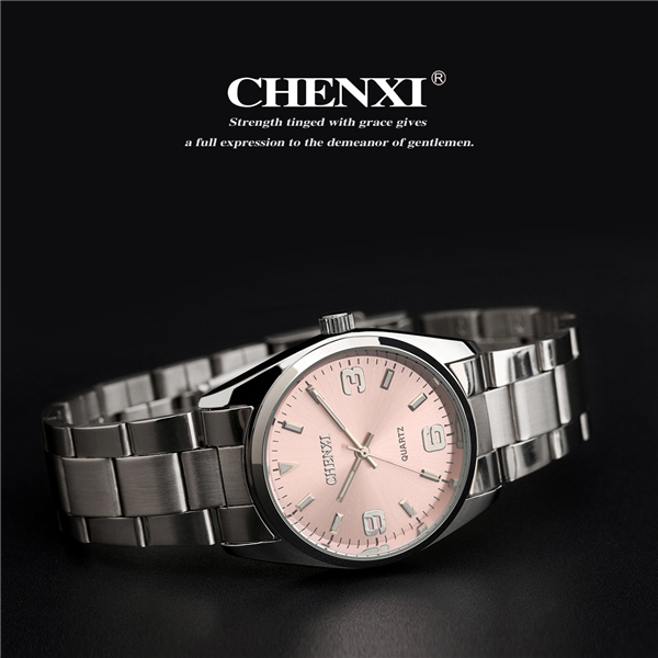 Japan Movemnet Quartz Watches Man Pink Color Stainless Steel Watch Wholesale Price High Quality Watches Lady