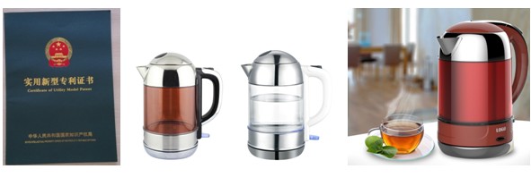 high quality of 360° cordless Stainless steel electric kettle with double walls