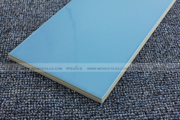 Glazed porcelain swimming pool tile
