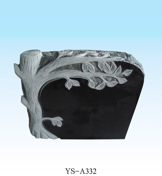 American Style tree gravestone
