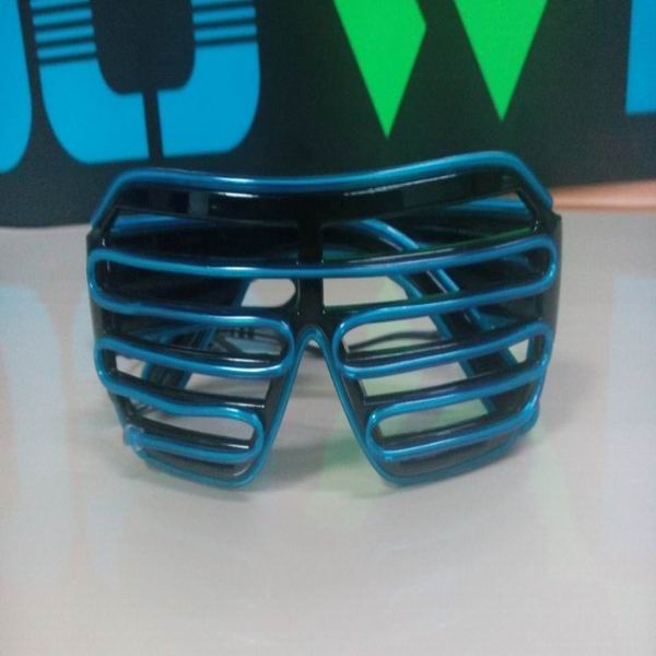 cute window-shade glasses/el glasses/glow glasses