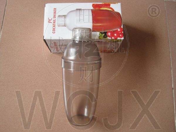 530ml cocktail shaker/ pc shaker/ bar shaker/ protein shaker/ resin shaker
