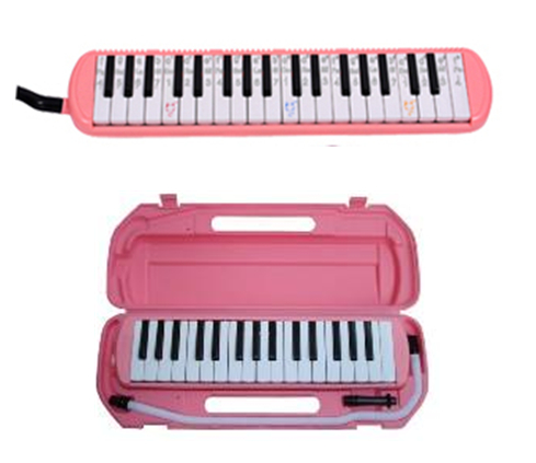 ABS Plastic Shell Copper board 37 key Melodica kids toy with plastic box-AGME37A-2