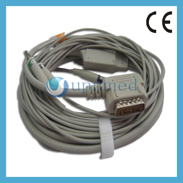 Kanz PC-1049 10 Lead EKG cable,Banana 4.0