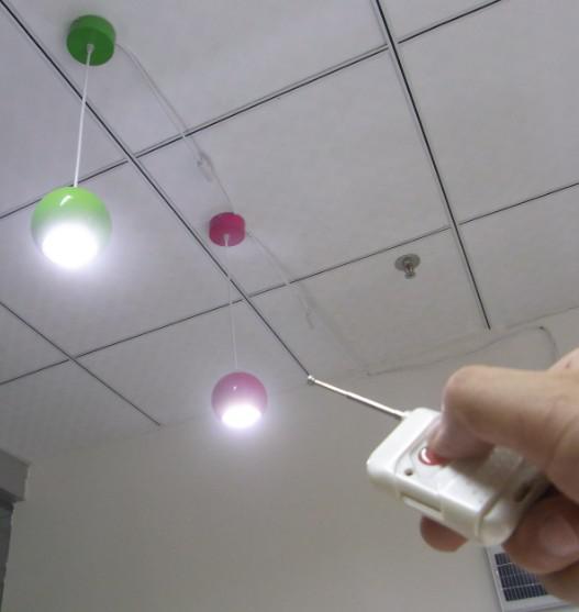 portable solar power generation with 50 meter remote controller, Apple shape LED bulbs for solar home