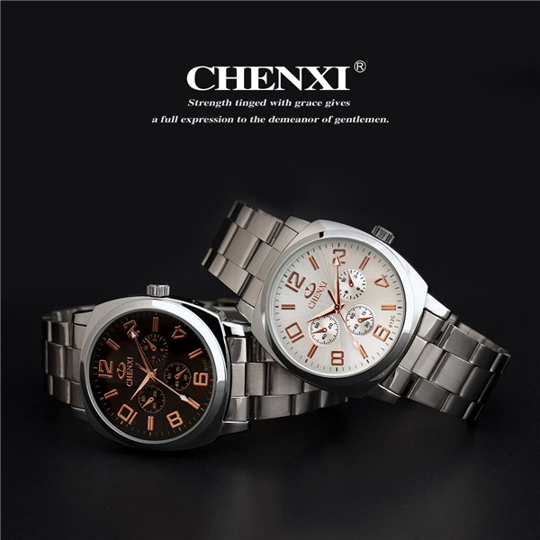 Rose Gold 012C Golden Watch Original Branding Watches Japan Movement Stainless Steel Band Men Watch