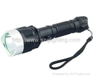 CREE Q5 5W 350LUM high power dimmable LED flashlight