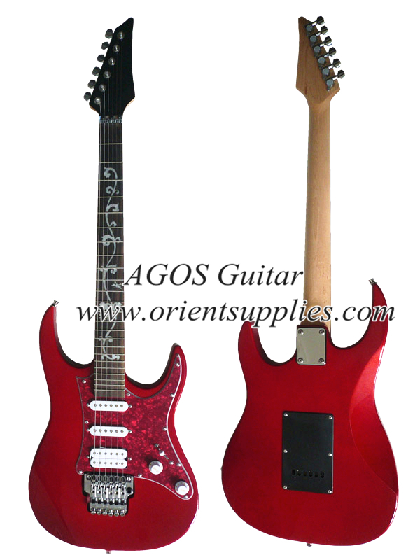 39" Electric Guitar - Ibanez style with Handle and pearl loid pickguard AG39-IB5