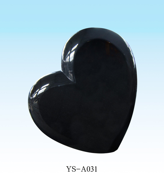 American Style heart shape stone monument
