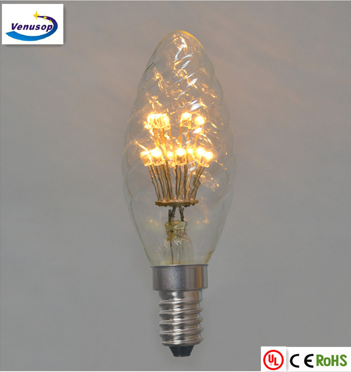 LED CANDELABRA VINTAGE RETRO STYLE EDISON LED BULB FIRE WORK BULB LIGHTS DECORATING LIGHTING E27 AC120V-240V