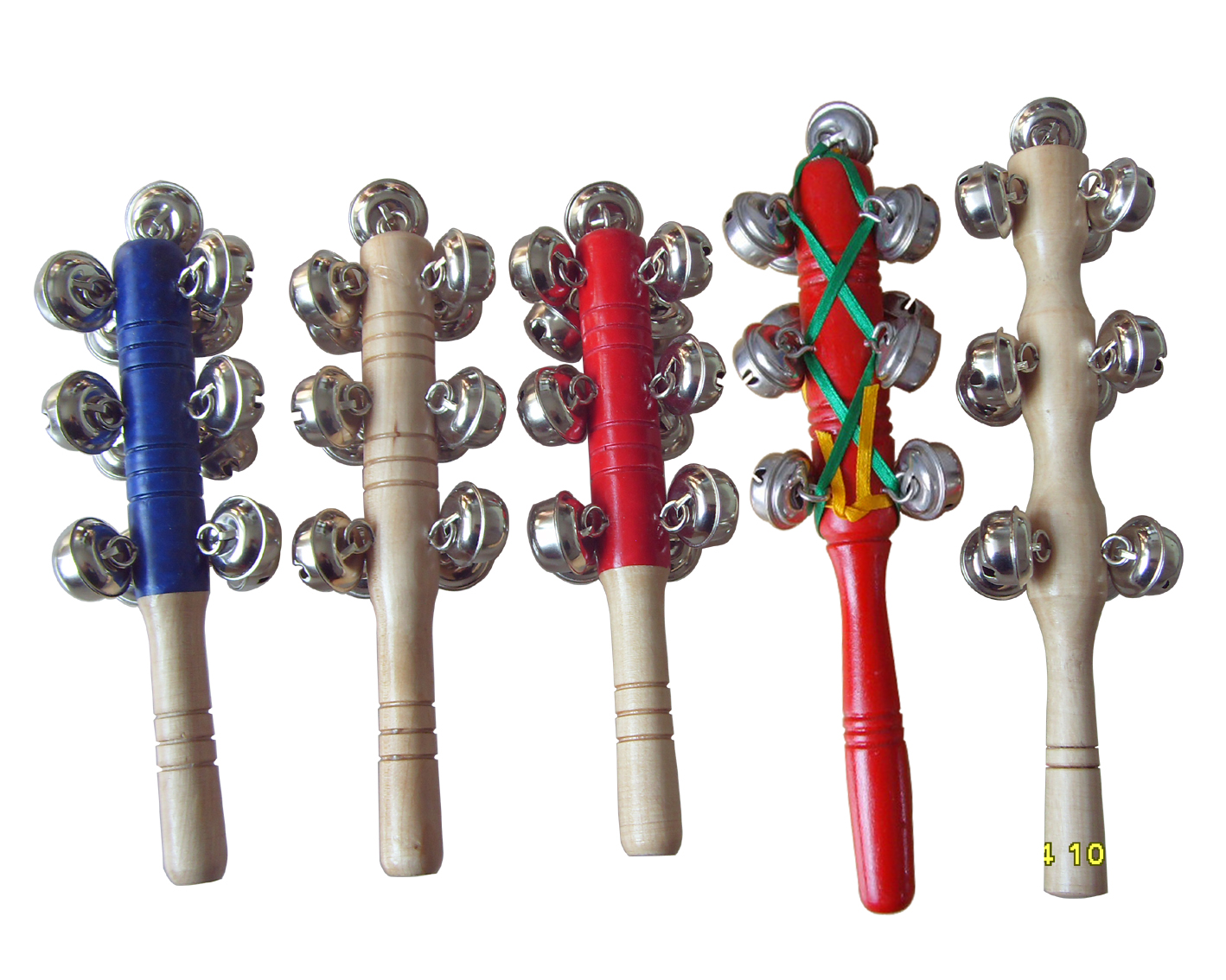 Wood Colorful Sleigh Bell different size