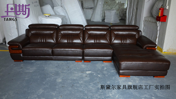Commercial leather sofa hotel furniture