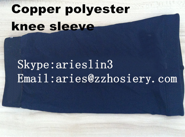 Anti-bacterial >99.9% Copper Poly Knee Sleeve
