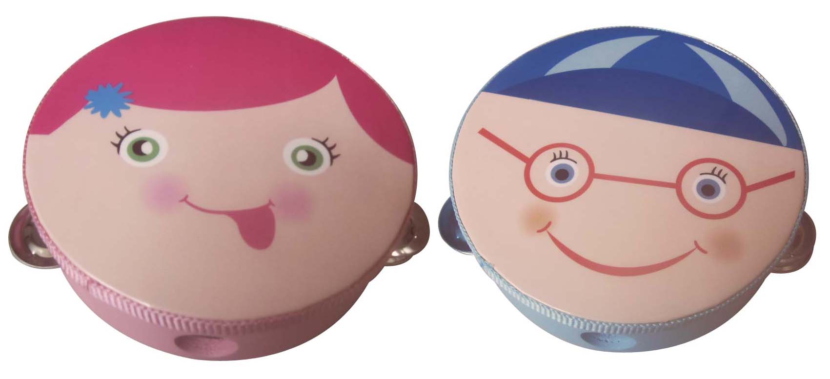 New baby face tambourine / Educational Toy / Carl Orff instruments