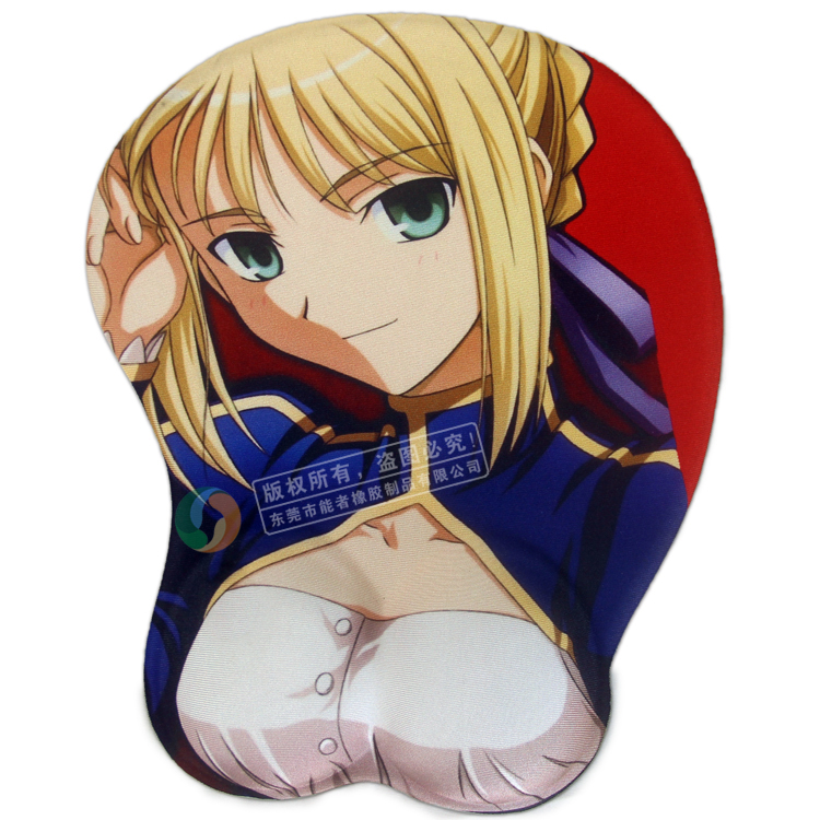 2015 factory custom hand warm breast mouse pad with wrist rest, wrist rest mouse pads with competitive price