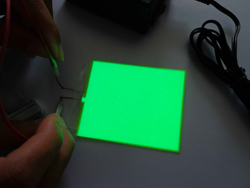 high quality flexible el sheet /el backlight panel with different size and color