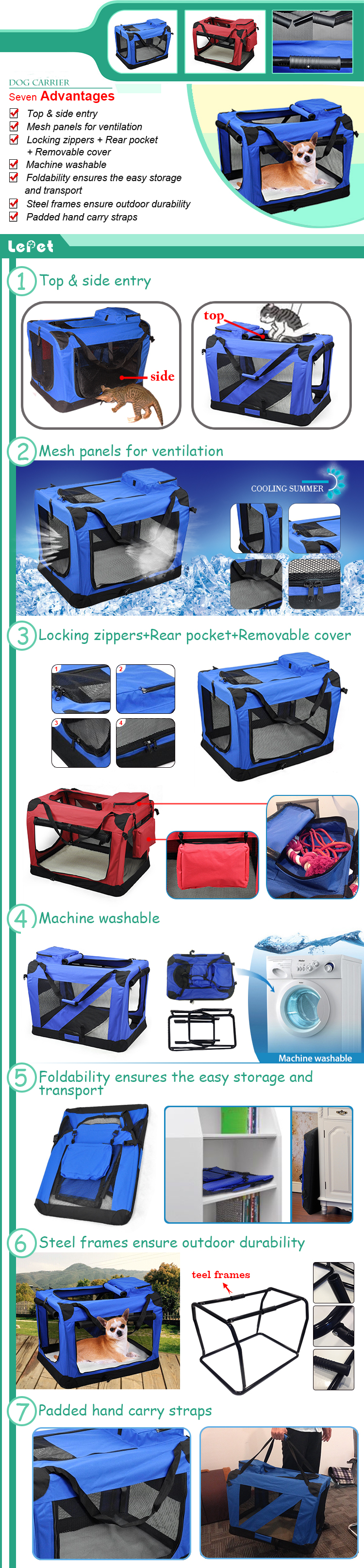Comfort Travel soft Pet Carrier Bag manufacturer wholesale supplier china