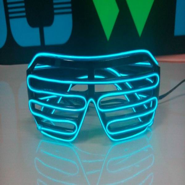 cute window-shade glasses/el glasses/glow glasses