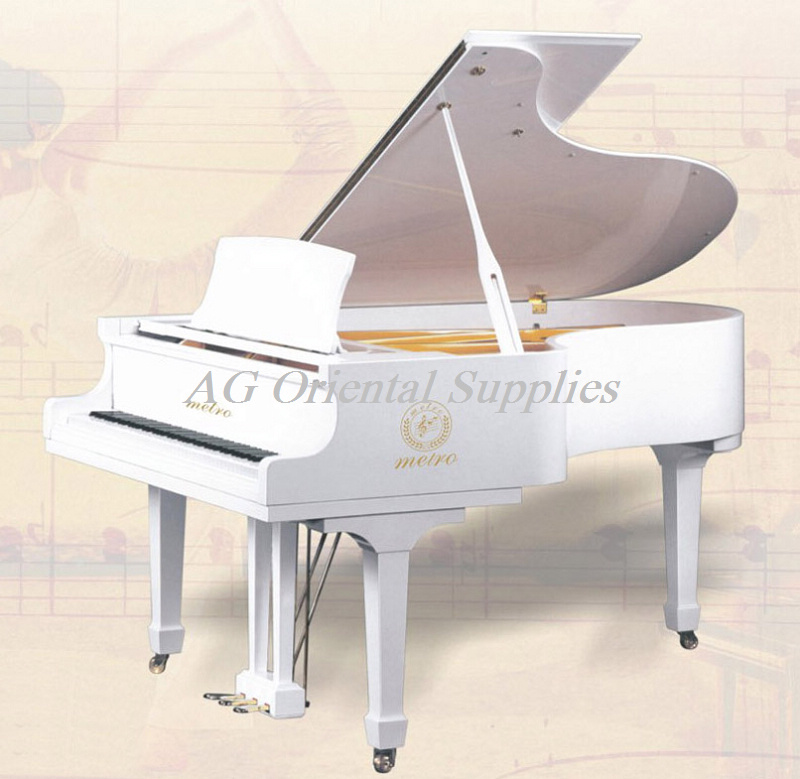 88-KEY Grand Piano import White polished AG-GP170W