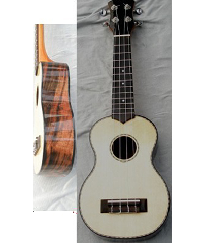 21" concert Ukulele Spruce solidwood four string guitar high quality AGUL23