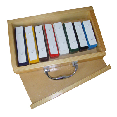 8 note aluminium board xylophone with wooden box / Music Toy / Orff instruments / Promotion gift AG-PH8-18