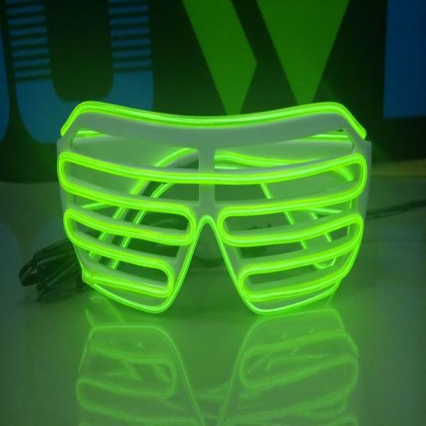 cute window-shade glasses/el glasses/glow glasses