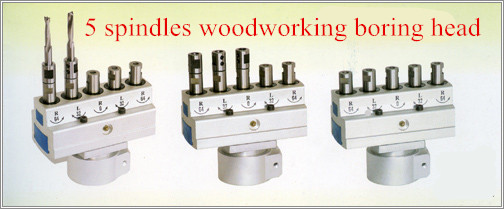 High quality 5spindles woodworking boring head/multiple spindle boring machine heads for drilling / drills the platoon