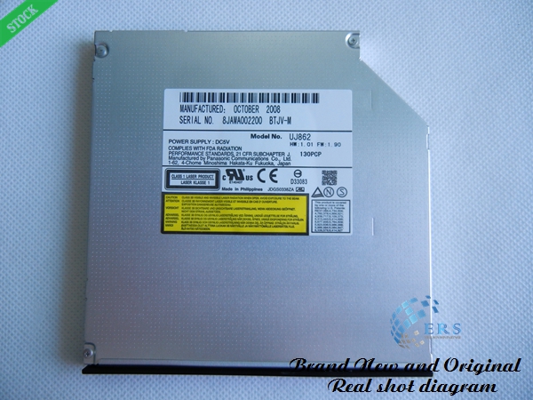 Brand New UJ862 UJ862B 9.5mm Internal IDE DVD Burner Drive