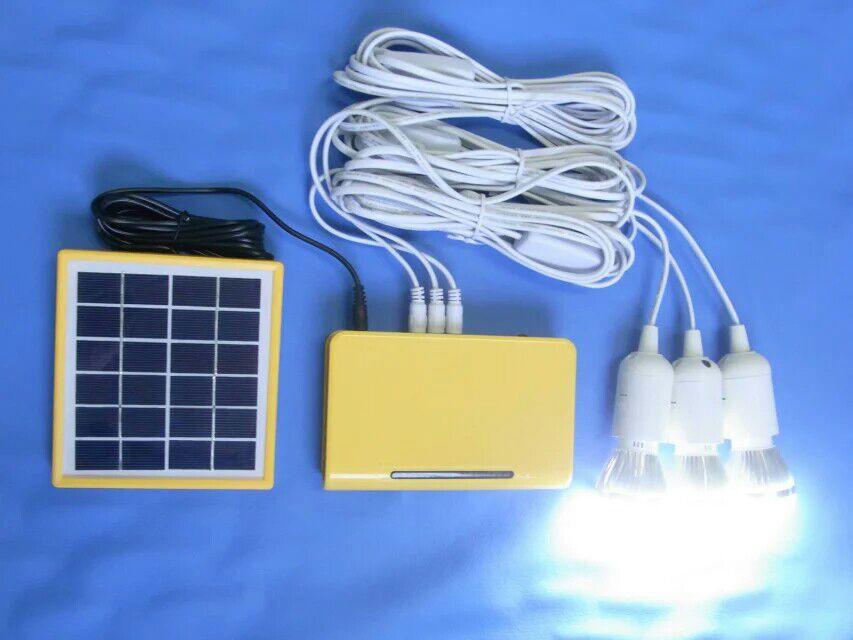 mINI solar power system 3W solar system with 2.4AH lithium battery for solar home LED lighting ,