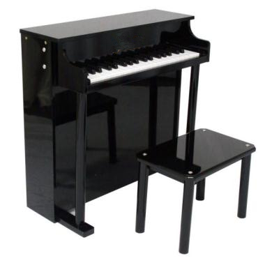 37 Key Upright Toy wooden piano Kid toy mini piano with stool U37A