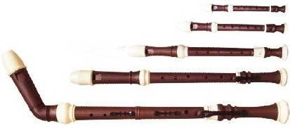 TOP GRADE Professional 8 HOLE Baroque Plastic 5 Recorder Set -AG8A-19B