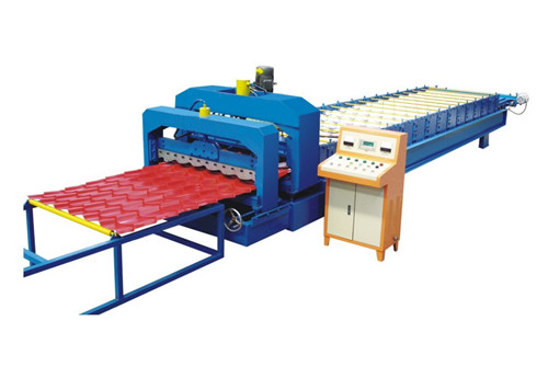 Arc Bias Glazed Tile Roll Forming Machine