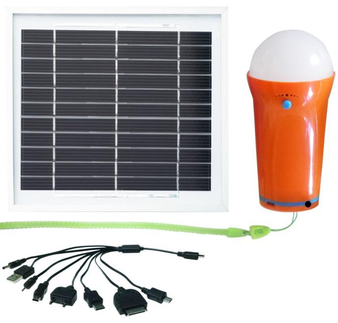 Solar power lamps 3W with one lamps lithium battery , CE/EMC test certificate