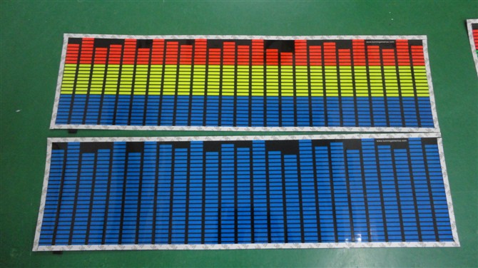 high bright kinetic design equalizer el car sticker