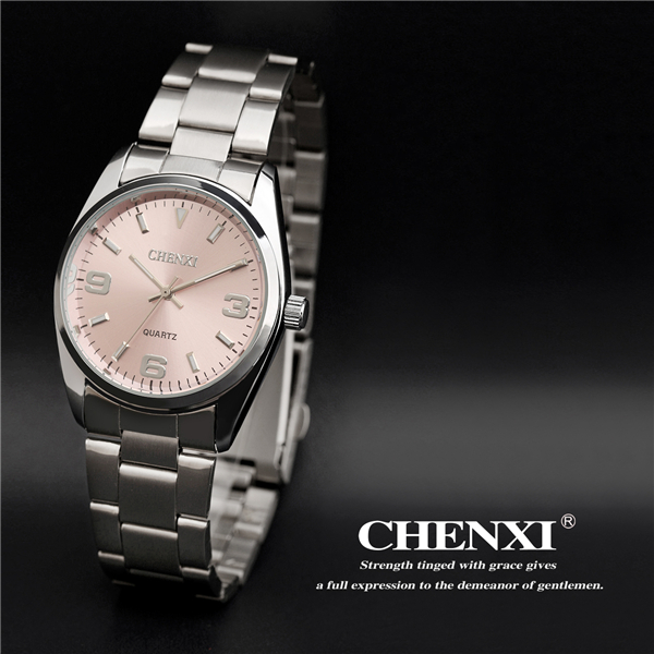 Japan Movemnet Quartz Watches Man Pink Color Stainless Steel Watch Wholesale Price High Quality Watches Lady