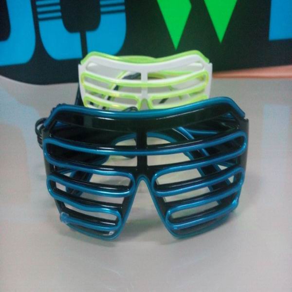 cute window-shade glasses/el glasses/glow glasses