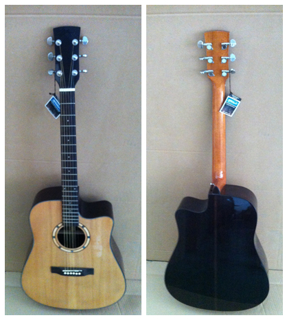 41inch OEM High-end whole solidwood vintage cutaway electric acoustic guitar/western guitar steel string sale-TP-AG85