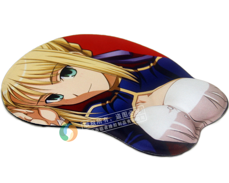 2015 factory custom hand warm breast mouse pad with wrist rest, wrist rest mouse pads with competitive price