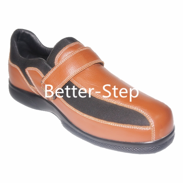 Better-step Leather Dibaetic Shoes For Men,Soft Lining and Durable Outsole,Fully adaptable,match diabetic shoes insert