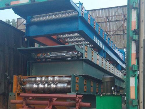 Roofing Sheet Red Metal Glazed Tile Roll Forming Machine
