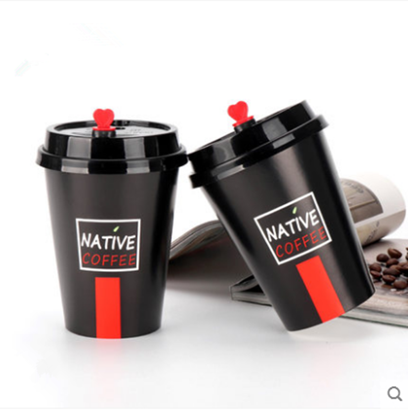 12 oz black coffee paper cup for milk tea food packing