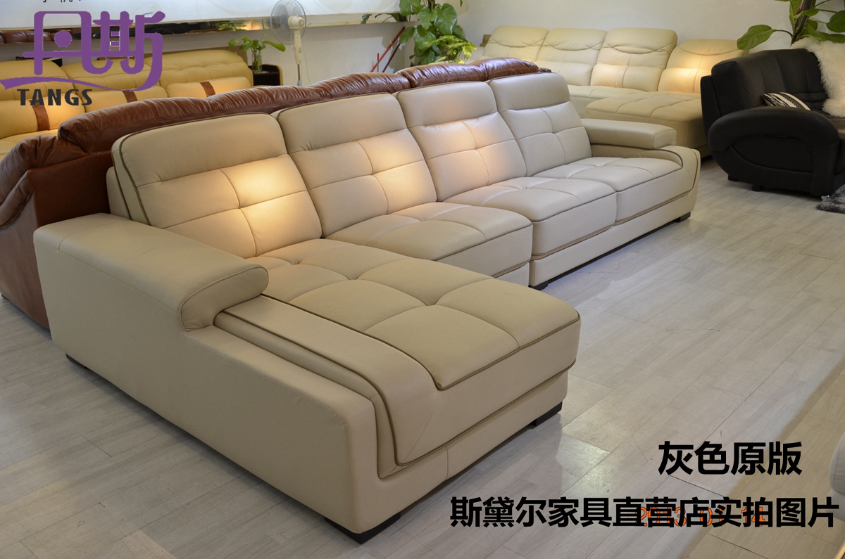 genuine leather sofa set home furniture h1152
