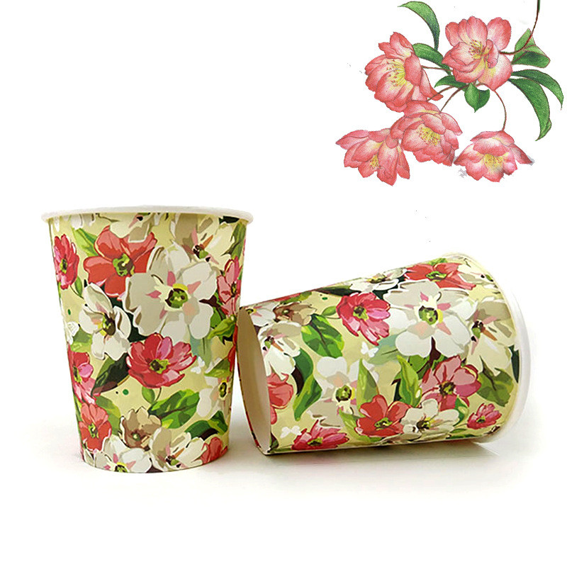 Begonia flower orchid no peculiar smell no deformation disposable paper cup