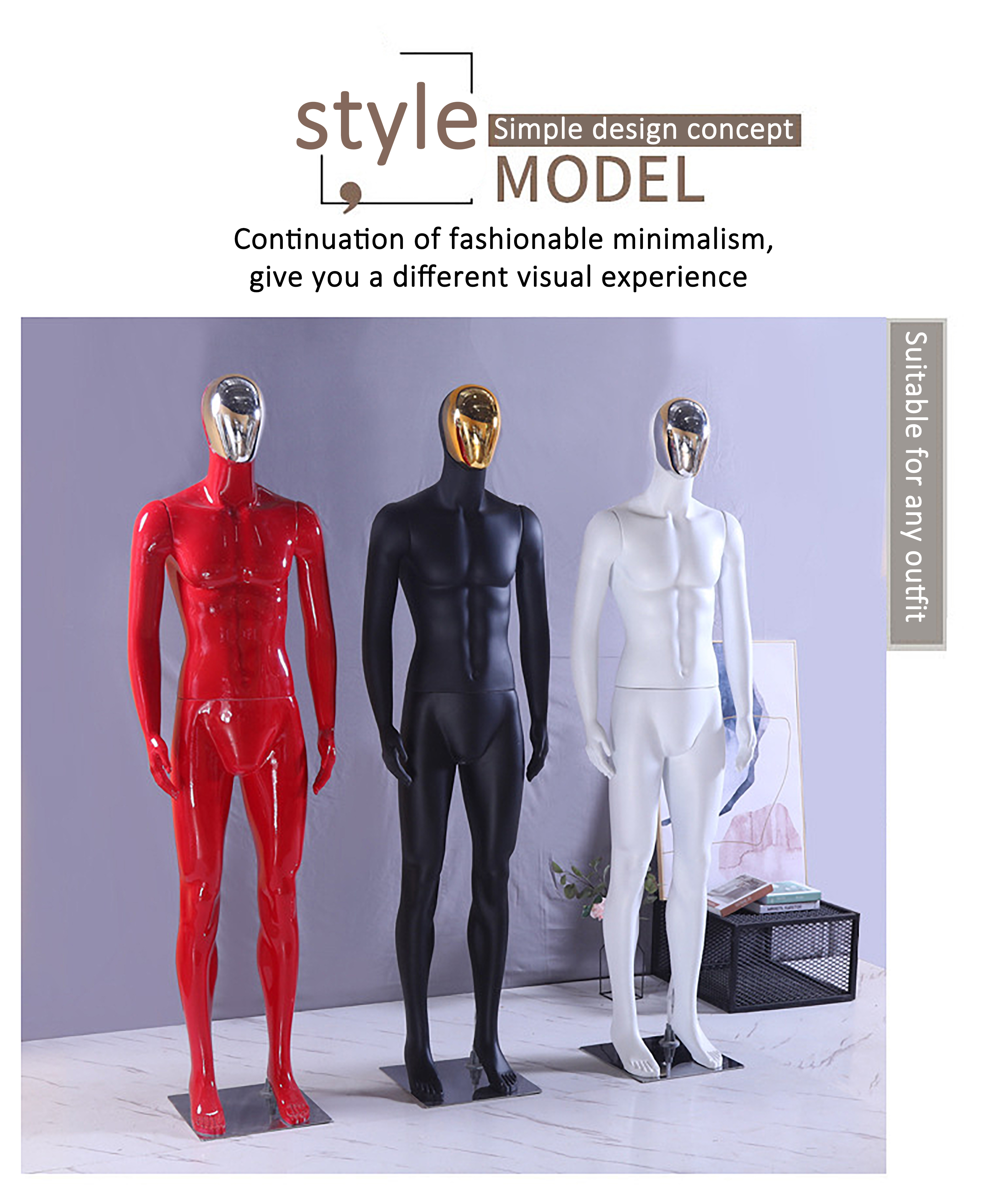 Oem Male Mannequin Model Factory Directly Sale Full-body For Wig Display
